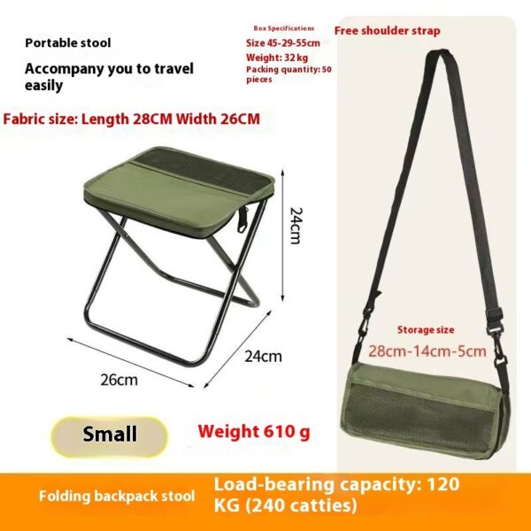 Outdoor Backpack Handbag Folding Chair Leisure Portable Pocket - Image 7