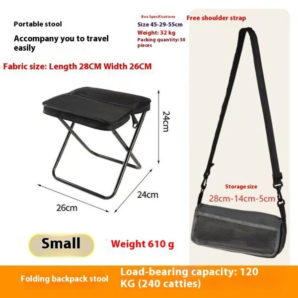 Outdoor Backpack Handbag Folding Chair Leisure Portable Pocket - Image 9